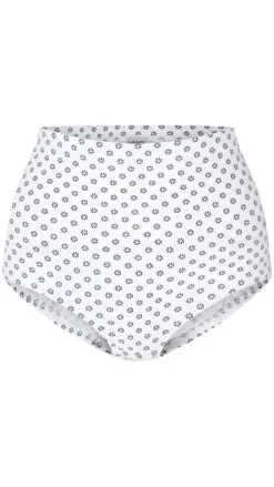 CurveWow 3 Pack Full Cotton Brief Blue/White