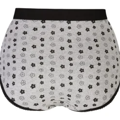 CurveWow 5 Pack Full Cotton Brief Black & Grey