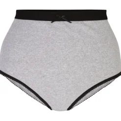 CurveWow 5 Pack Full Cotton Brief Black & Grey