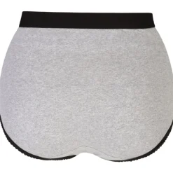 CurveWow 5 Pack Full Cotton Brief Black & Grey
