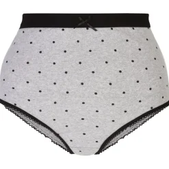CurveWow 5 Pack Full Cotton Brief Black & Grey