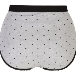 CurveWow 5 Pack Full Cotton Brief Black & Grey