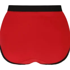 CurveWow 5 Pack Full Cotton Brief Black & Red