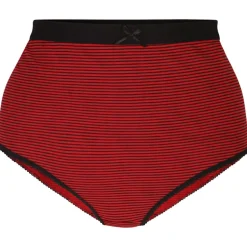 CurveWow 5 Pack Full Cotton Brief Black & Red