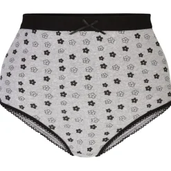 CurveWow 5 Pack Full Cotton Brief Black & Grey