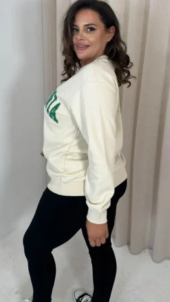 CurveWow 'California' Slogan Sweater Oatmeal