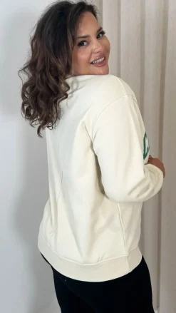 CurveWow 'California' Slogan Sweater Oatmeal