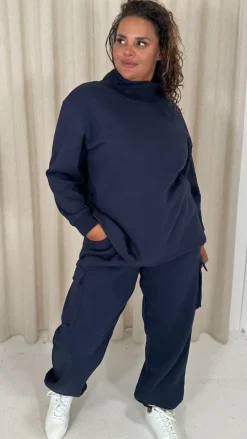 CurveWow Cargo Jogger Navy