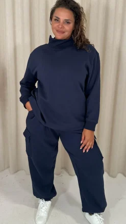 CurveWow Cargo Jogger Navy