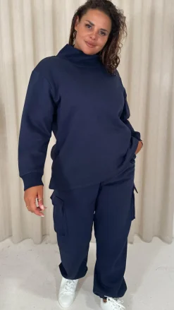 CurveWow Cargo Jogger Navy