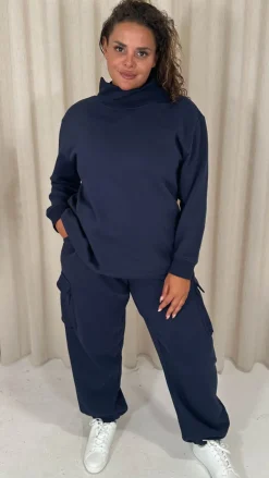 CurveWow Cargo Jogger Navy