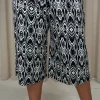 CurveWow Culotte Aztec Print Black