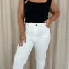 CurveWow Mom Jeans White