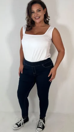 CurveWow Pull On Jegging Indigo