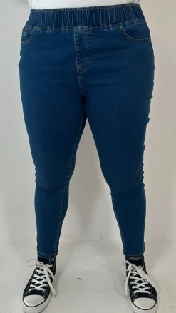 CurveWow Pull On Jegging Mid Blue
