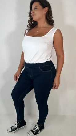CurveWow Pull On Jegging Indigo