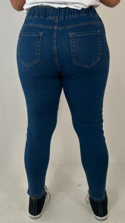 CurveWow Pull On Jegging Mid Blue