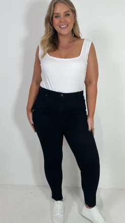 CurveWow Skinny Jeans Black
