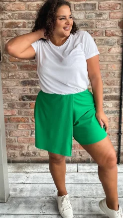 CurveWow Skuba Crepe Skort Green