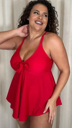 CurveWow Swim Brief Red