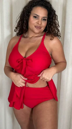 CurveWow Swim Brief Red