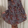 CurveWow Trim Detail Smock Dress Mixed Animal