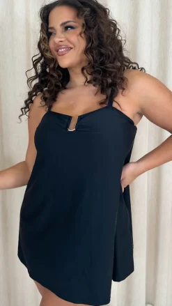 CurveWow Ubar Swimdress Black