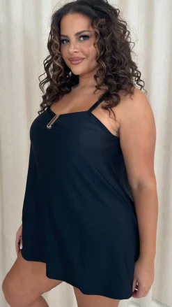 CurveWow Ubar Swimdress Black