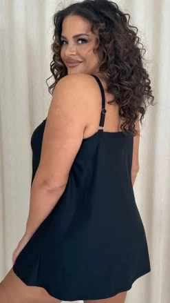 CurveWow Ubar Swimdress Black