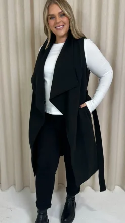 CurveWow Waterfall Gilet Black
