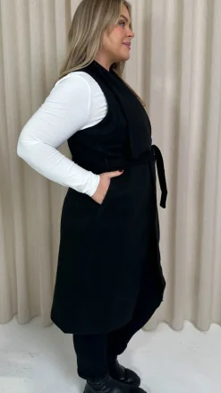 CurveWow Waterfall Gilet Black