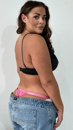 Half Lace Soft Cup Wired Bra Black