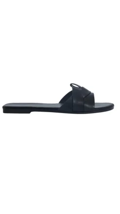 Plait Mule Sandal Black